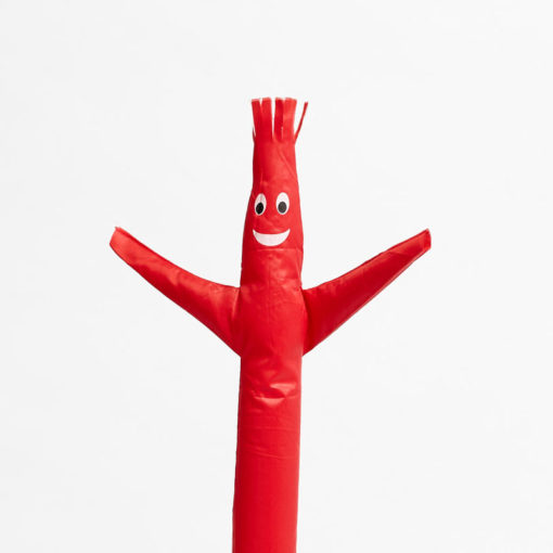 The famous Wacky Waving Inflatable Tube Guy: in miniature. Now YOU can enjoy 18 inches of wacky waving inflatable tube man fun in the comfort of your own home.