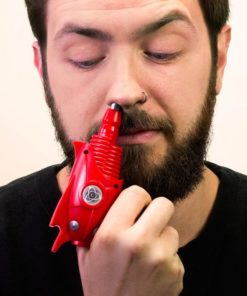 Ray Gun Nose Trimmer to Pull the trigger and blast those bogey-ridden bristles into oblivion.