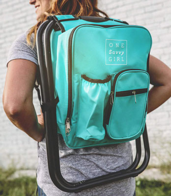 Ultralight Backpack Cooler Chair for women | 21 Clever Gift Ideas for Campers & Hikers (BEST Outdoor gifts Ever!)